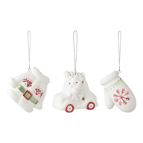Набор ёлочных украшений с подсветкой Classy ornaments из коллекции New Year Essential, 3 шт., Tkano, фото 
