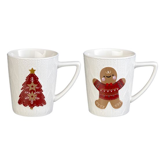 Набор из двух кружек Joyful Christmas из коллекции New Year Essential, 380 мл, Tkano, фото 