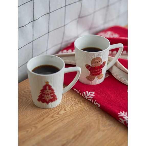 Набор из двух кружек Joyful Christmas из коллекции New Year Essential, 380 мл, Tkano, фото , изображение 2