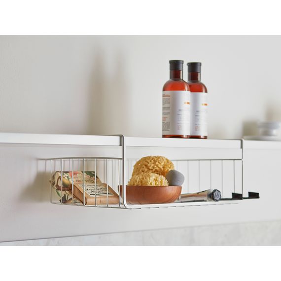 Корзина для хранения подвесная Granli, 38,8х24,5х15 см, белая, Smart Solutions, фото , изображение 4
