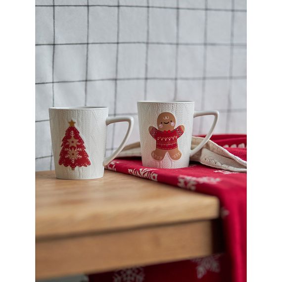 Набор из двух кружек Joyful Christmas из коллекции New Year Essential, 380 мл, Tkano, фото , изображение 3