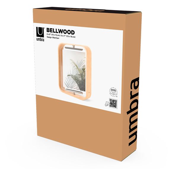 Фоторамка двухсторонняя Bellwood, 19х24, натуральное дерево, UMBRA, фото , изображение 14