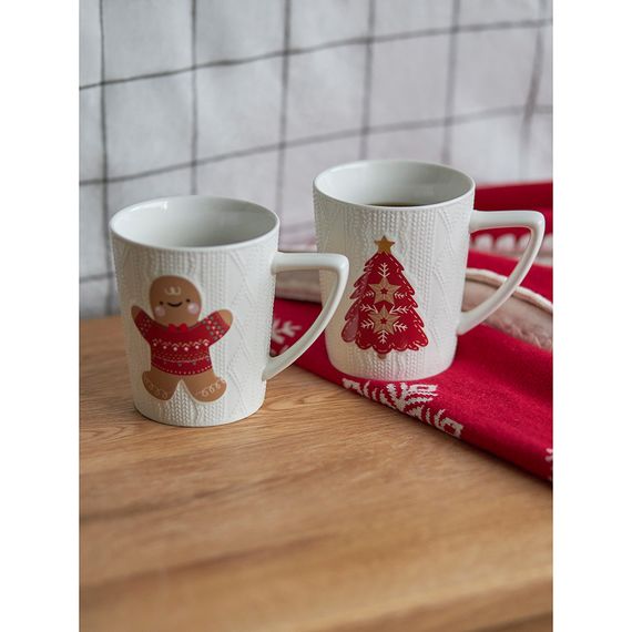 Набор из двух кружек Joyful Christmas из коллекции New Year Essential, 380 мл, Tkano, фото , изображение 4