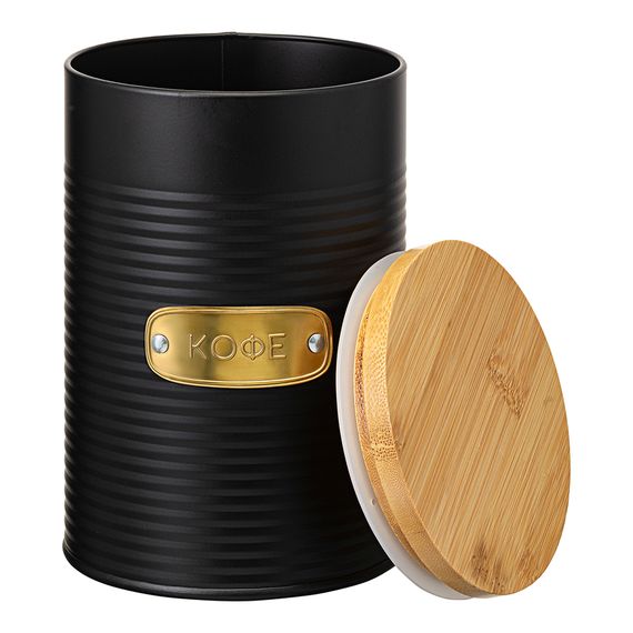 Банка для хранения кофе Irmel, 1,3 л, графит, Smart Solutions, фото , изображение 5