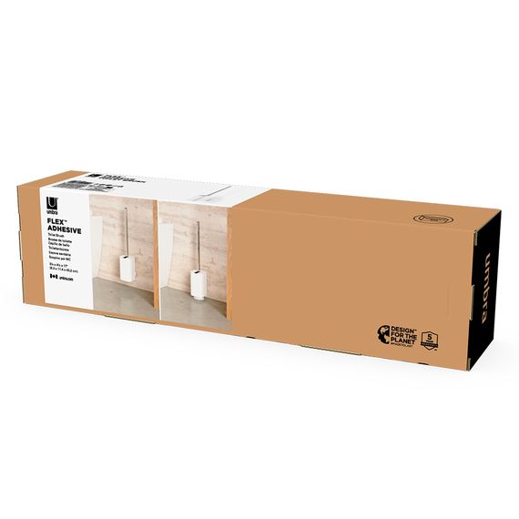 Ершик для туалета с держателем Flex Adhesive, белый, UMBRA, фото , изображение 12
