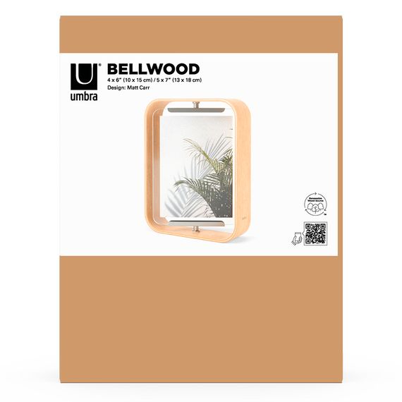 Фоторамка двухсторонняя Bellwood, 19х24, натуральное дерево, UMBRA, фото , изображение 16