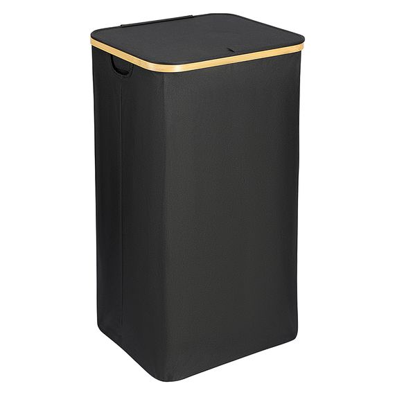 Корзина для белья Neat Tall, 41х35х74 см, черная, Smart Solutions, фото 