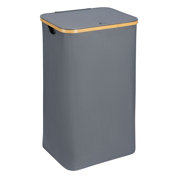 Корзина для белья Neat Tall, 41х35х74 см, серая, Smart Solutions, фото 