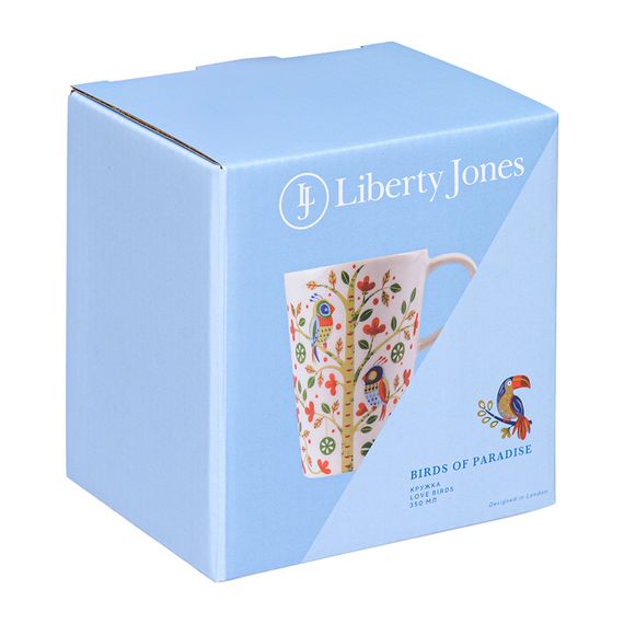 Кружка Love Birds из коллекции Birds of Paradise в подарочной упаковке, 350 мл, Liberty Jones, фото , изображение 7