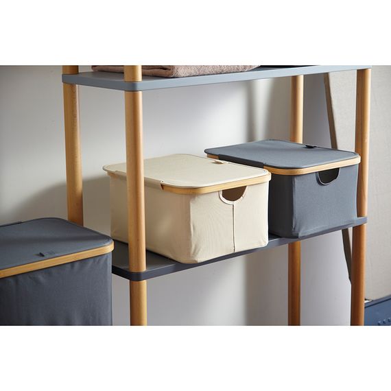 Корзина для белья Neat Low, 40x33x20 см, молочная, Smart Solutions, фото , изображение 9