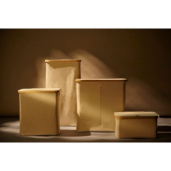Корзина для белья Neat Low, 40x33x20 см, молочная, Smart Solutions, фото , изображение 5