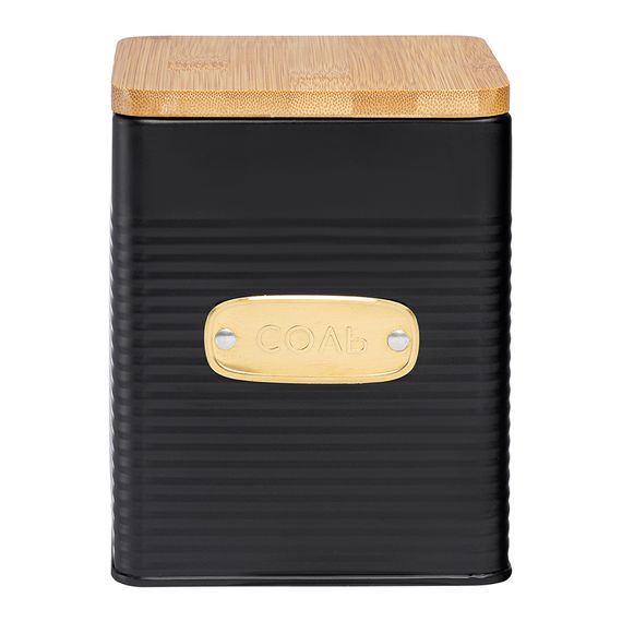 Банка для хранения соли Irmel, 1,7 л, графит, Smart Solutions, фото 