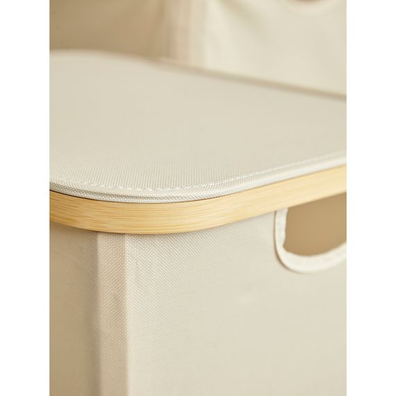 Корзина для белья Neat Low, 40x33x20 см, молочная, Smart Solutions, фото , изображение 8