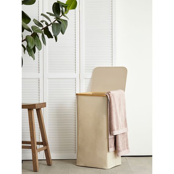 Корзина для белья Neat Tall, 41х35х74 см, молочная, Smart Solutions, фото , изображение 3