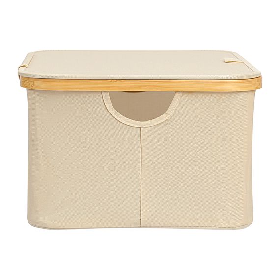 Корзина для белья Neat Low, 40x33x20 см, молочная, Smart Solutions, фото , изображение 13
