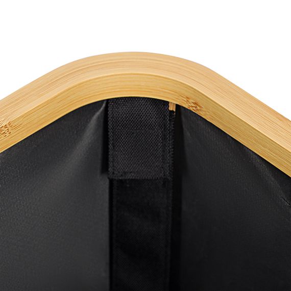 Корзина для белья Neat Low, 40x33x20 см, черная, Smart Solutions, фото , изображение 11