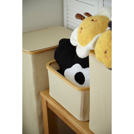 Корзина для белья Neat Low, 40x33x20 см, молочная, Smart Solutions, фото , изображение 6