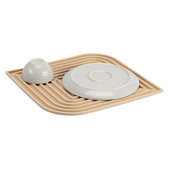 Коврик для сушки посуды Dry Flex, 34,5х31,5 см, бежевый, Smart Solutions, фото , изображение 6