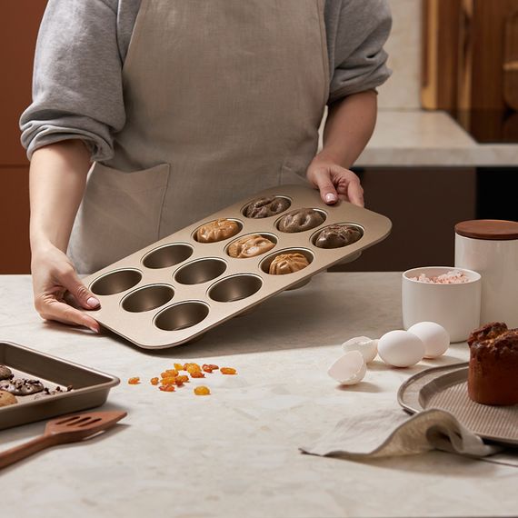 Форма для приготовления кексов и пирожных Bake Masters, 40х28 см, Liberty Jones, фото , изображение 4