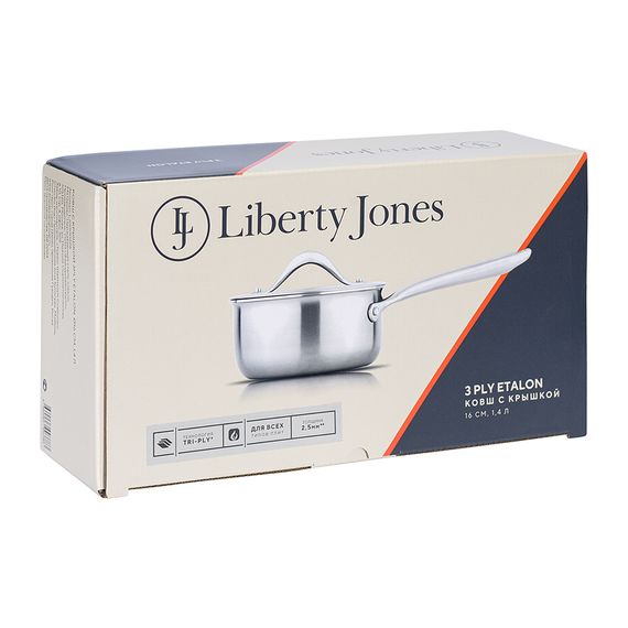 Ковш с крышкой 3Ply Etalon, ?16 см, 1,4 л, Liberty Jones, фото , изображение 15