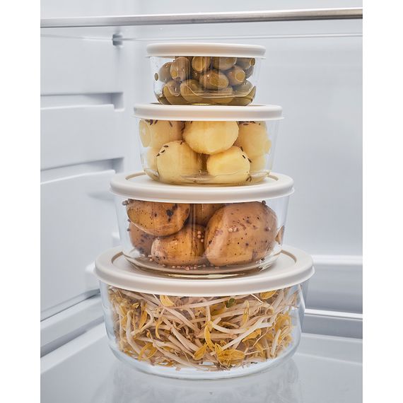 Набор контейнеров для запекания и хранения круглые с крышками, серые, 4 шт., Smart Solutions, фото , изображение 4