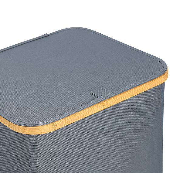 Корзина для белья Neat Mid, 40x33x43 см, серая, Smart Solutions, фото , изображение 7