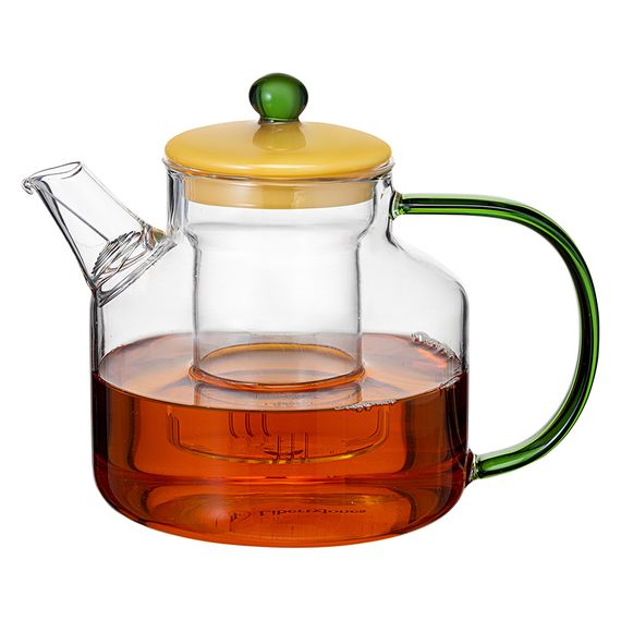 Чайник заварочный Orb, 1,2 л, желтый/зеленый, Liberty Jones, фото , изображение 2