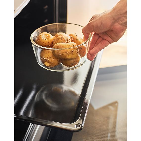 Набор контейнеров для запекания и хранения круглые с крышками, серые, 4 шт., Smart Solutions, фото , изображение 6