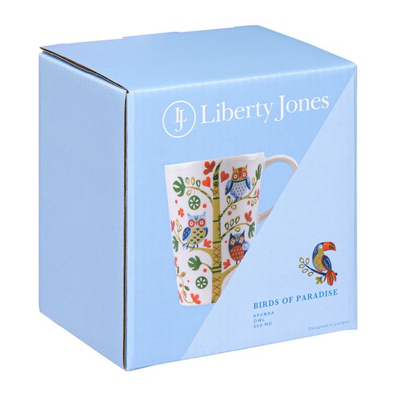 Кружка Owl из коллекции Birds of Paradise в подарочной упаковке, 350 мл, Liberty Jones, фото , изображение 9