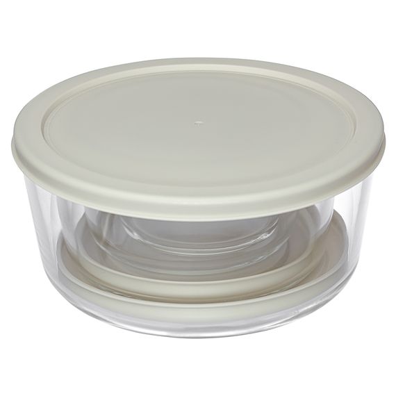 Набор контейнеров для запекания и хранения круглые с крышками, серые, 4 шт., Smart Solutions, фото , изображение 8