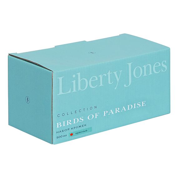 Набор кружек Birds of Paradise, 500 мл, красные, 2 шт., Liberty Jones, фото , изображение 5