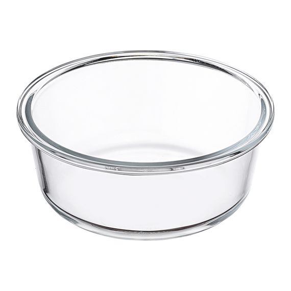 Контейнер для запекания и хранения круглый с крышкой, 650 мл, светло-серый, Smart Solutions, фото , изображение 3