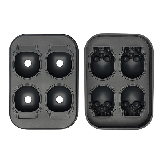 Форма для льда Ice skull, графит, Smart Solutions, фото , изображение 2