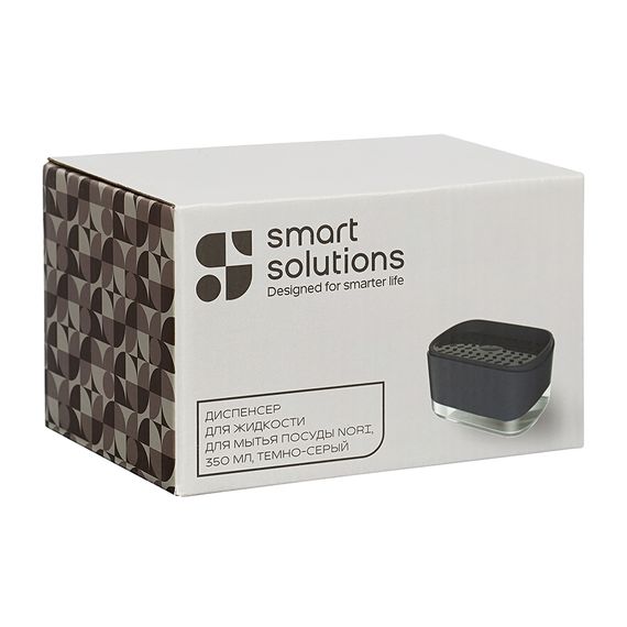 Диспенсер для жидкости для мытья посуды Nori, 350 мл, темно-серый, Smart Solutions, фото , изображение 6