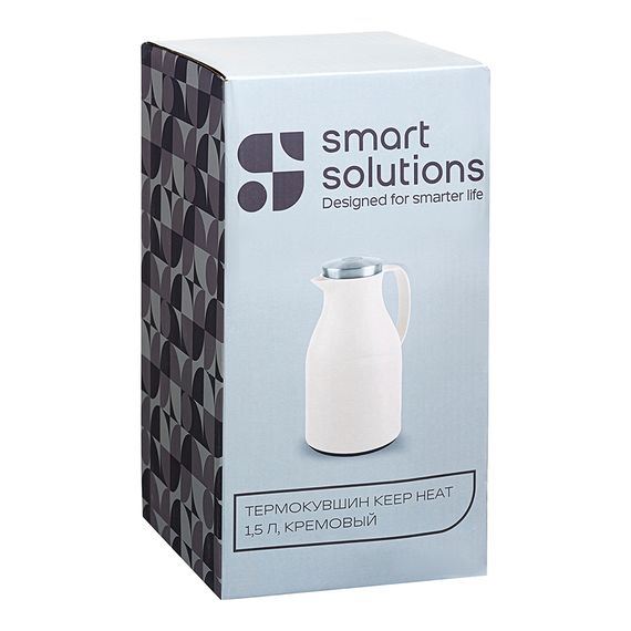Термокувшин Keep Heat, 1,5 л, кремовый, Smart Solutions, фото , изображение 7