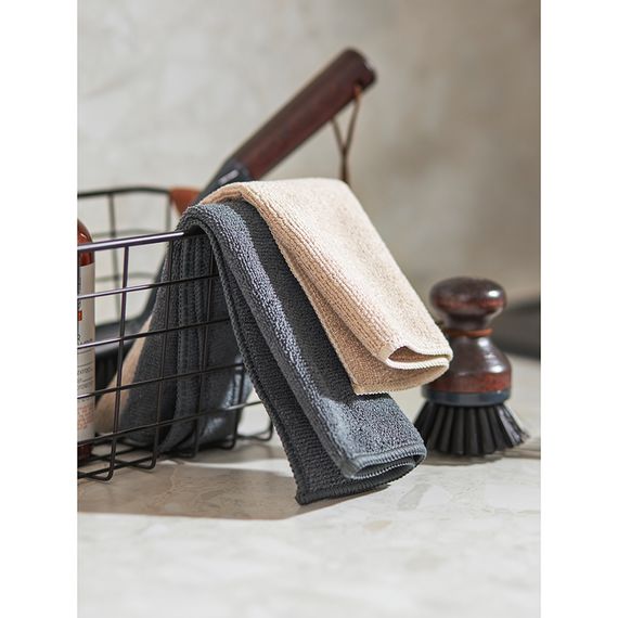 Набор салфеток из микрофибры Cozy Clean, 30х30 см, темно-серые, 3 шт., Smart Solutions, фото , изображение 5