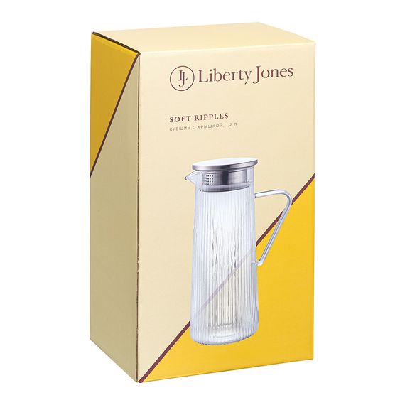 Кувшин с крышкой Soft Ripples, 1,2 л, Liberty Jones, фото , изображение 4