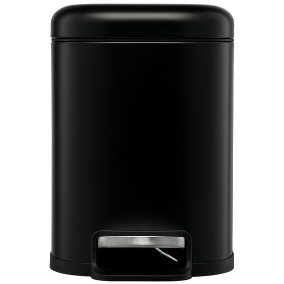 Ведро мусорное с педалью, графит, 6 л, Smart Solutions, фото , изображение 2