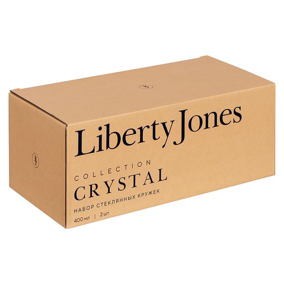 Набор стеклянных кружек Crystal, 2 шт., Liberty Jones, фото , изображение 4