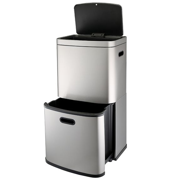 Контейнер мусорный с 2-мя отделениями Smart Bin, сенсорный, 60 л, Smart Solutions, фото , изображение 2