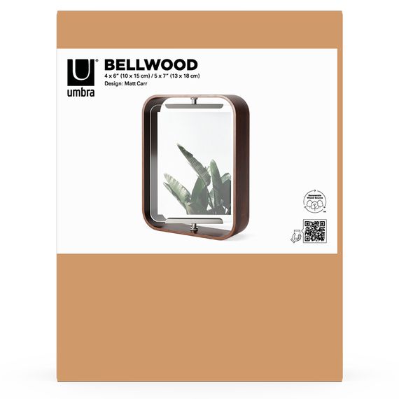 Фоторамка двухсторонняя Bellwood, 19х24, орех, Umbra, фото , изображение 13