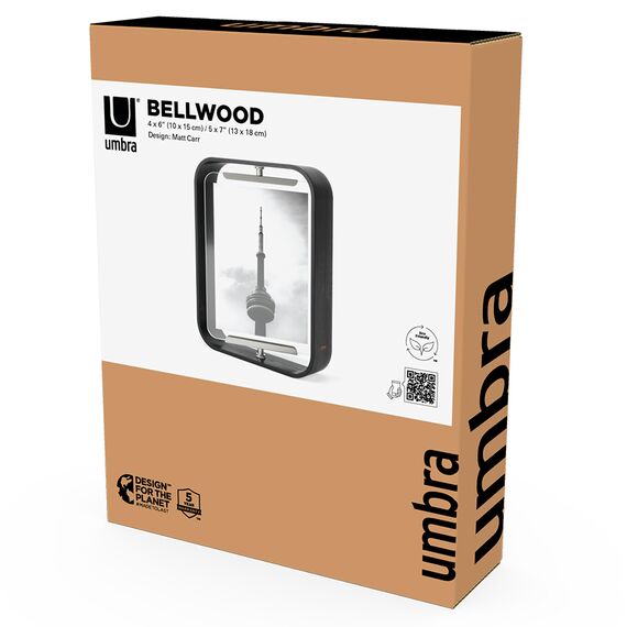 Фоторамка двухсторонняя Bellwood, 19х24, черная, Umbra, фото , изображение 15