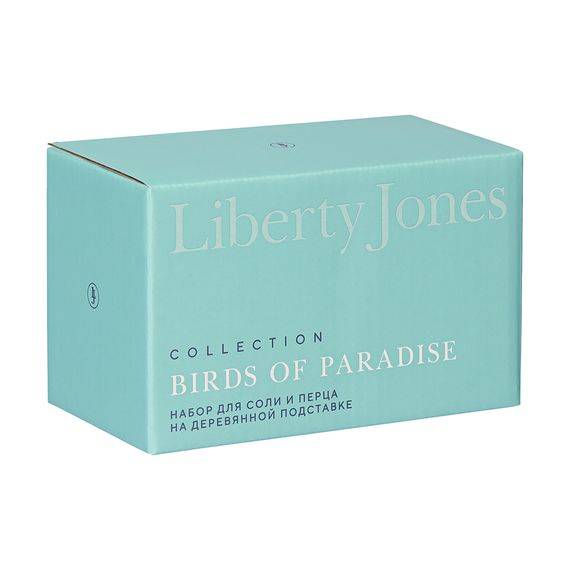 Набор для соли и перца Birds of Paradise на деревянной подставке, Liberty Jones, фото , изображение 7