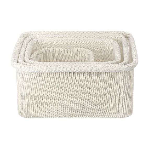 Набор из 4-х корзин для хранения Sustainable collection, молочный, Bergenson Bjorn, фото , изображение 12