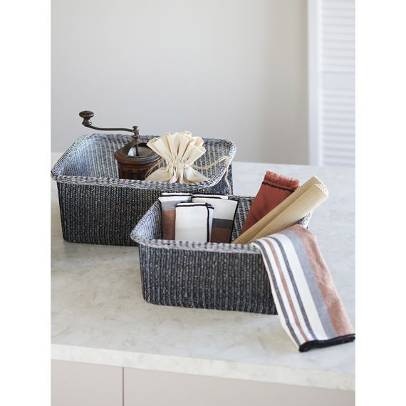 Набор из 4-х корзин для хранения Sustainable collection, черный, Bergenson Bjorn, фото , изображение 6