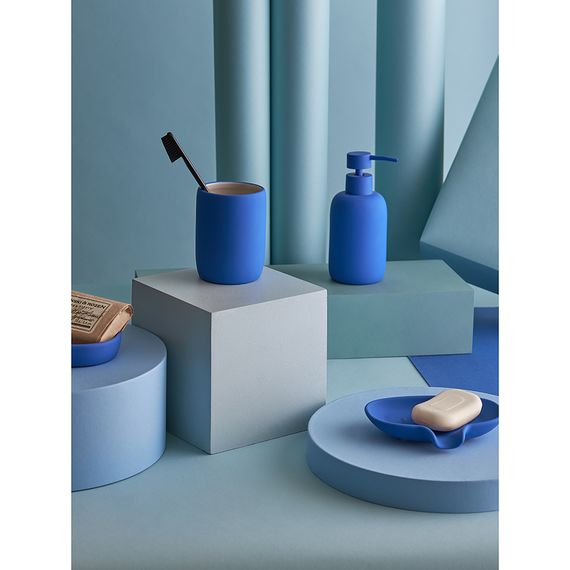 Стакан для зубных щеток Flow, синий индиго, Bergenson Bjorn Bath, фото , изображение 3