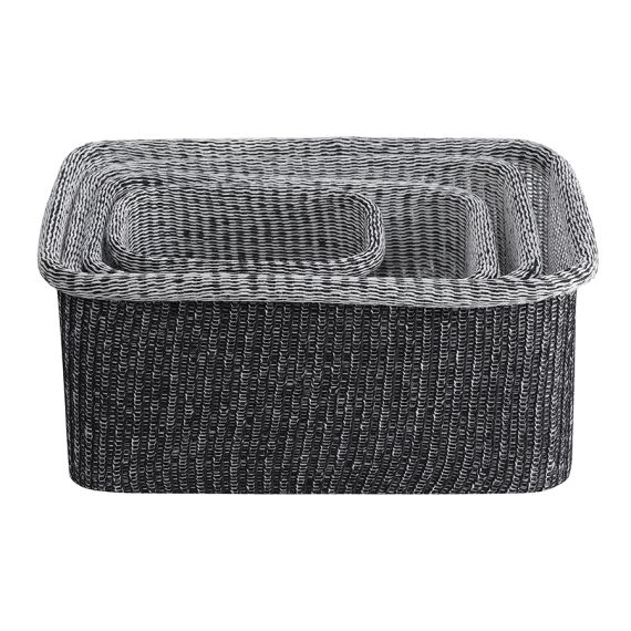 Набор из 4-х корзин для хранения Sustainable collection, черный, Bergenson Bjorn, фото , изображение 7