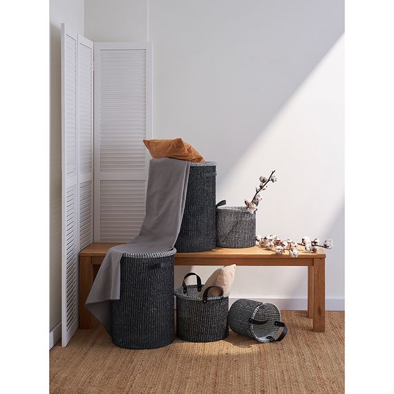 Корзина для хранения Sustainable collection, ?22х23 см, черная, Bergenson Bjorn, фото , изображение 2