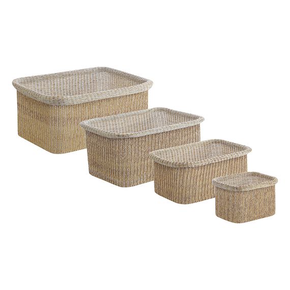 Набор из 4-х корзин для хранения Sustainable collection, бежевый, Bergenson Bjorn, фото 