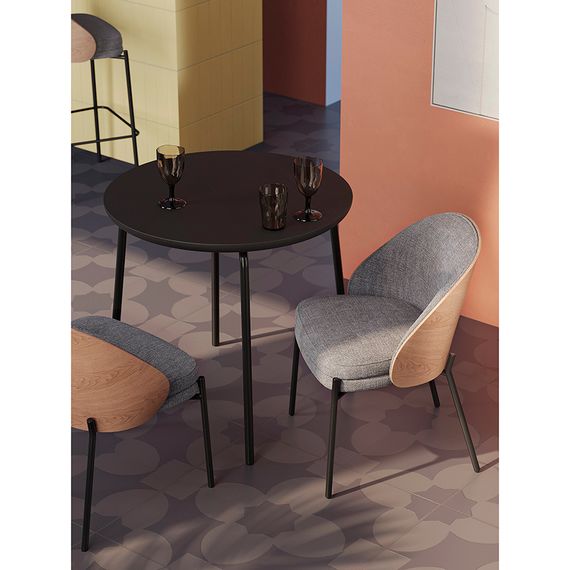 Стол обеденный Round, ?80 см, черный, Bergenson Bjorn, фото , изображение 8